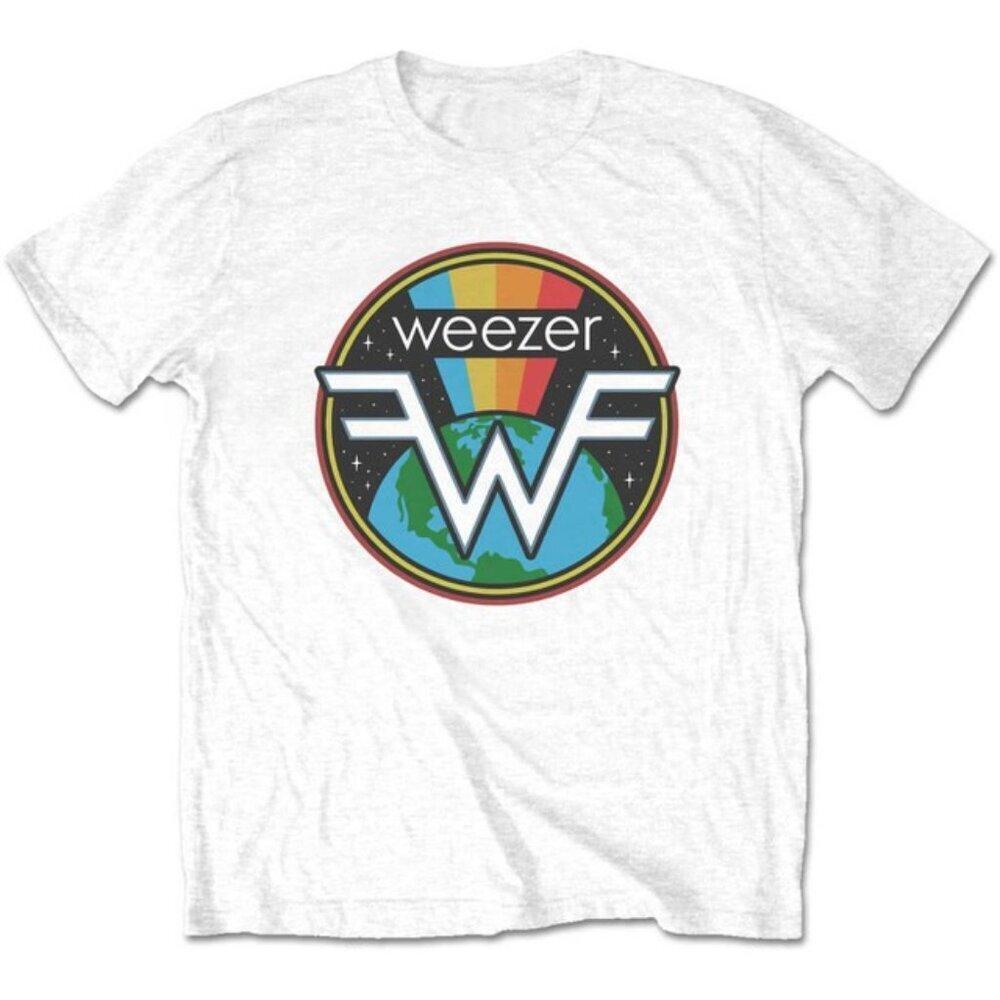 Weezer Unisex T-Shirt Symbol  White Rock Band Music Fan Graphic Tee